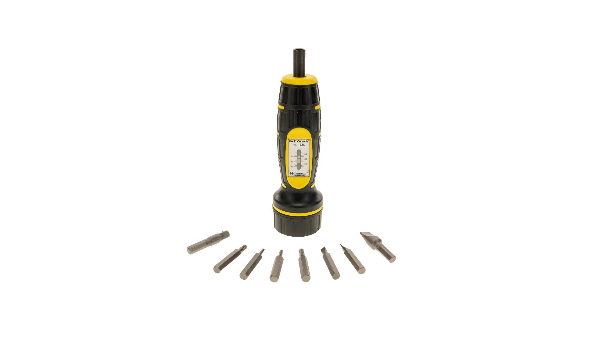 Wheeler FAT Torque Wrench and 10 BIT Set for Scope Mounting, Gunsmithing and Maintenance Wheeler