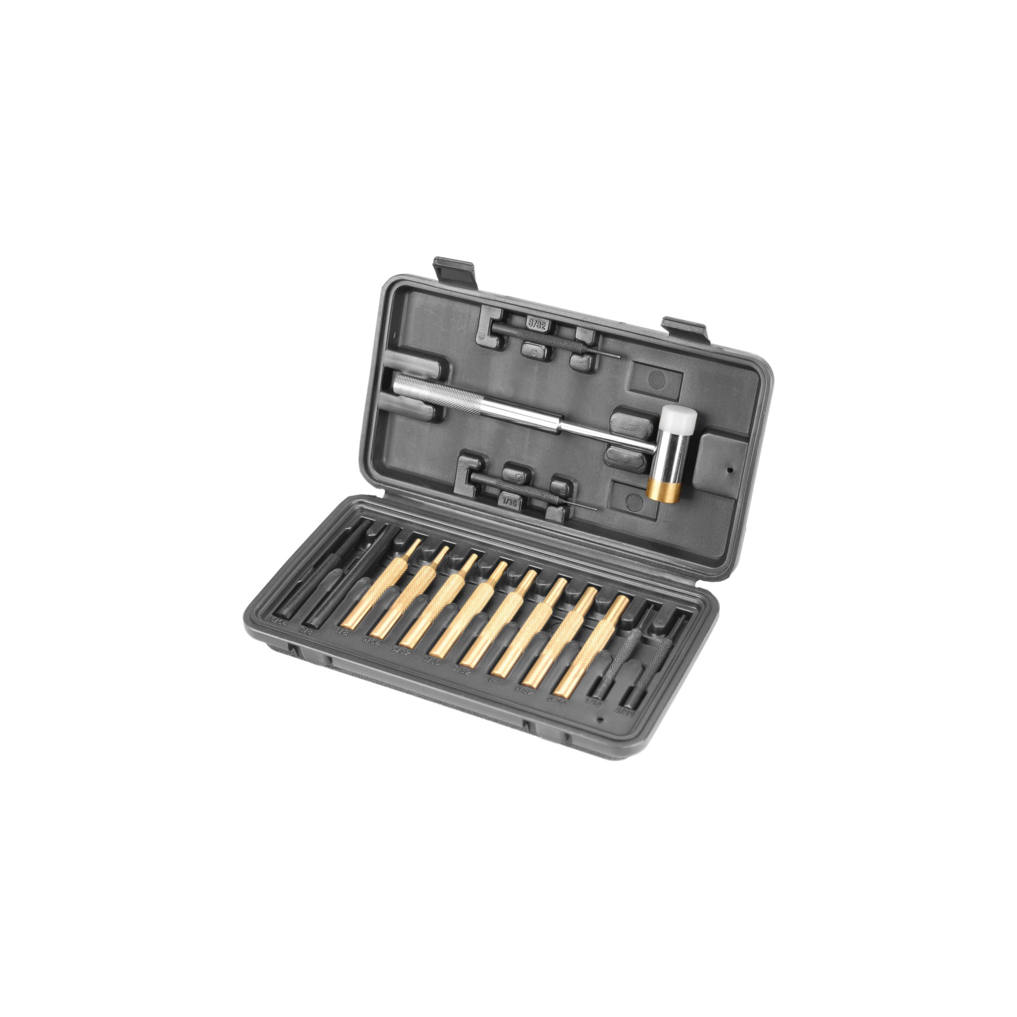 Pin Punch Set Wheeler Brass 8-piece